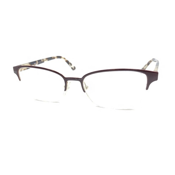 Prada Brown Tortoise Gold Half Frame Eyeglasses Frames 52-17 145 Italy Designer - Picture 8 of 12